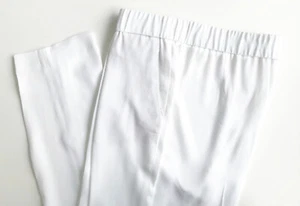FABIANA FILIPPI Hose weiß SCHLANK sehr bequem mit Seide Monili Gr.S 42 ca. 38 - Bild 1 von 6