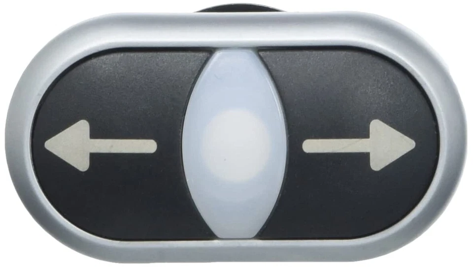 Eaton 216710 Doppeldrucktaster + Lichtmelder schwarz/weiß/schwarz Symbol Pfeil