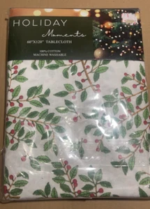 Holiday Moments Stoff Tischdecke länglich 60 x 120" (L265) - Bild 1 von 3