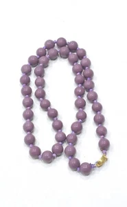 Mauve Porcelain Necklace Bead Strand - Picture 1 of 1