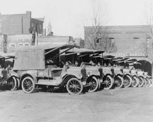 U.S Mail Delivery Truck Fleet 1900s 8x10 Reprint Of Old Photo - Picture 1 of 1