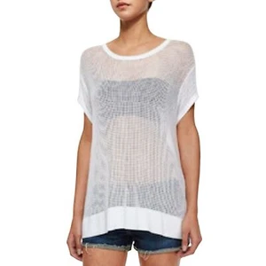 Top tejido de malla manga corta Rag & Bone Odette talla L - Imagen 1 de 9