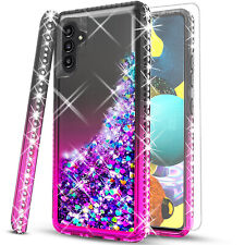 For Samsung Galaxy A14 5G A13 5G 4G Case Glitter Bling+ Tempered Glass Protector