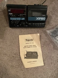 Rhapsody Am/Fm Clock Radio With Cassette Player And Headphones - Picture 1 of 2