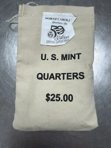 2001 D North Carolina State Quarter Original Mint Sewn Bag 100 coins - Picture 1 of 1