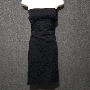 Diane von Furstenberg DVF Tiaraja Dress Womens 8 Blue Black Animal Print - Picture 1 of 10