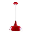 Vintage Ceiling Pendant Lights Retro Industrial Red Lampshade Hanging Retro Lamp
