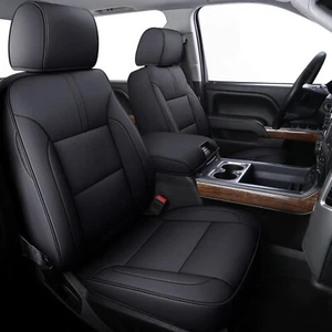 Car Seat Cover for Chevy 2014-2018 Silverado/Sierra Crew Cab black - Picture 1 of 5