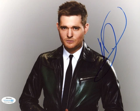 Michael Buble Signed 10x8 Photo AFTAL#217 OnlineCOA Cover