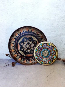 Vintage verzierter handgeätzter Kupfer Wandteller, floral, traditionell, türkisch - Bild 1 von 18