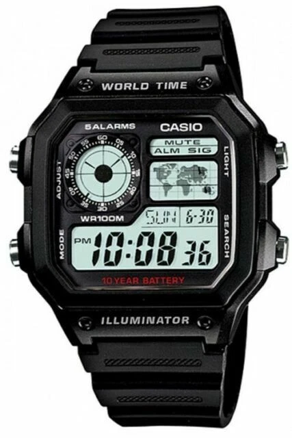Casio Sport Digital Men's Watch AE1200WH-1AV