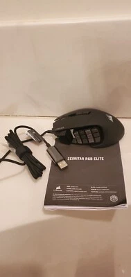 Corsair SCIMITAR RGB ELITE Gaming Mouse For MOBA MMO 18,000 DPI - Image 1 of 4