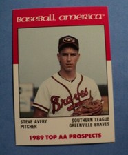 Steve Avery | 1989 Baseball America AA Prospects Best #AA-13 RC | Braves AT#6686
