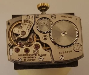 Longines Werk – Movement - Handaufzug Cal. 9LT - gebraucht – mit ZB u. Zeiger - Picture 1 of 3