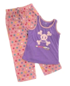 PIJAMA PAUL FRANK CHICAS X2 - ROSA PÚRPURA TALLA 5 - JUEGO PLOKA 2 PIEZAS ROPA DE DORMIR - Imagen 1 de 1