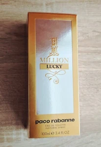 One 1 Million Lucky By Paco Rabanne 100ml 3.4 fl oz EDT New In Sealed Box - Picture 1 of 4