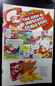 1969 QUAKE CEREAL ADVERTISING Page PREMIUM/PRIZE QUAKEMOBILE CATAPULT TOY CAR - Picture 1 of 2