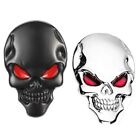 2pcs Skull Shape Skeleton Skull Logo Emblem Badge  for Cars Trucks Motorcycle