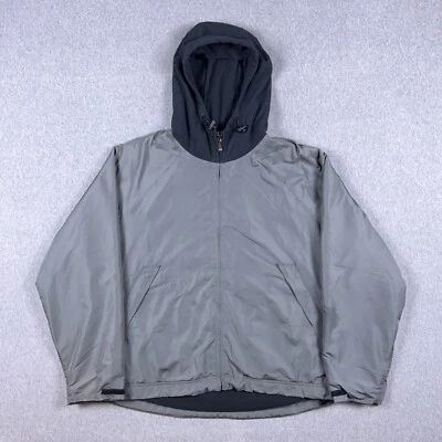 Chaqueta deportiva Zegna para hombre mediana con capucha cortavientos cremallera completa bolsillos gris Foto 1 de 4