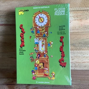 JOYLAND VINTAGE PUZZLE - clock jigsaw - sealed never opened MADE IN AUSTRALIA - Picture 1 of 5