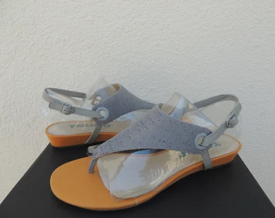 TSUBO GEORGEA ICE STINGRAY LEATHER T- STRAP WEDGE SANDALS, US 8/ EUR 39 ~NIB - Image 1 of 4