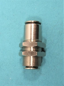 Bulkhead Union, Stainless Steel push to connect, 1174X6… 3/8 Tube, New - Picture 1 of 3