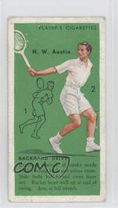 1936 Player's Cigarettes Tennis Tobacco Bunny Austin (Backhand Drive) #14
