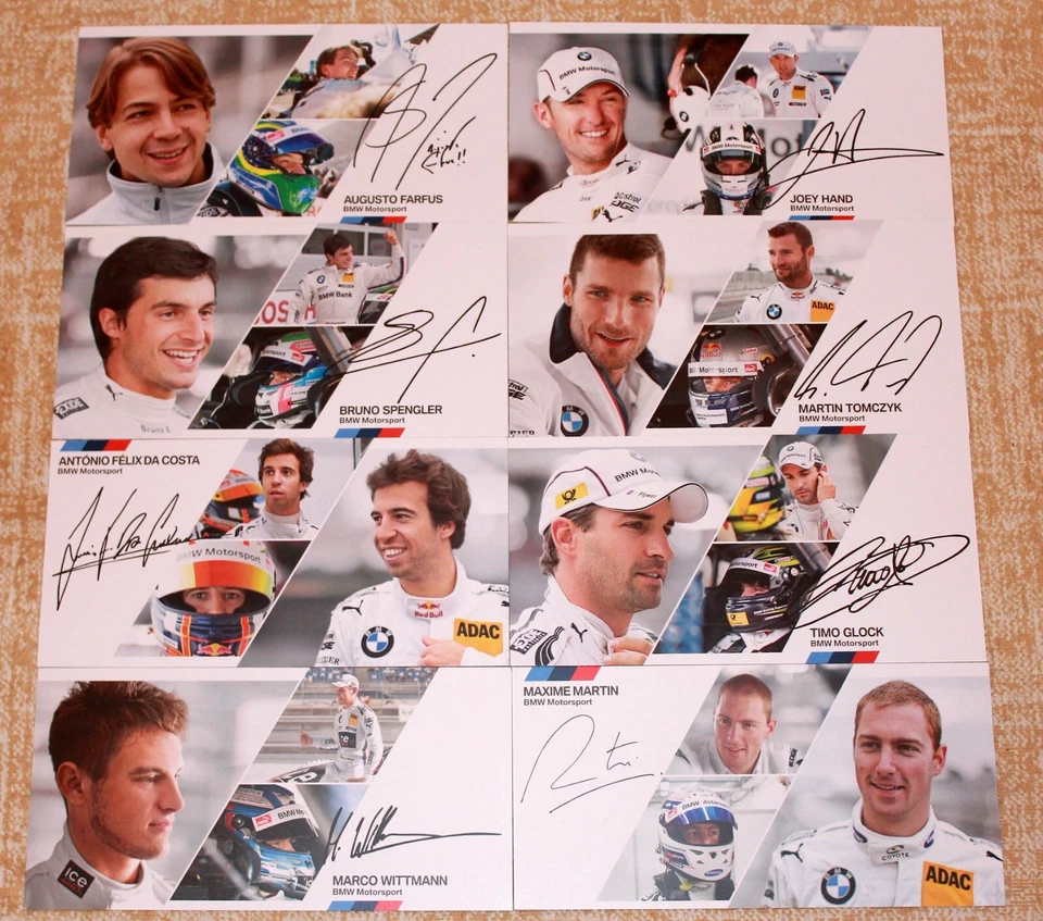 DTM 2014 BMW official autograph cards, autogrammkarte - Bild 1 von 1