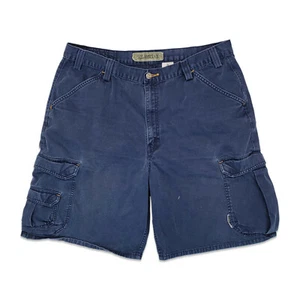 Vintage Levi’s Men's Silvertab Blue Cargo Shorts Size 40 100% Cotton - Picture 1 of 10