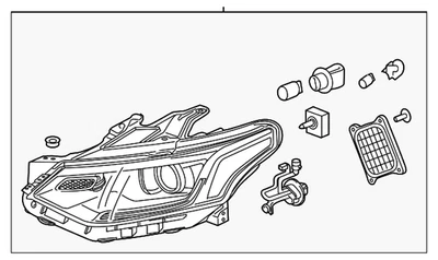Faro lateral pasajero GM 84887858 genuino Foto 1 de 4