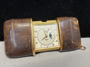 Movodo Triple Date Moon Phase Calendar Manual Purse Watch 1248 684m B106 - Bild 1 von 13