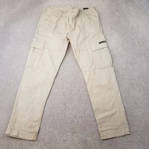 Superdry Uomo Pantaloni 34x30 Beige Verde Cargo Utility Combat Pants Paracadutista - Foto 1 di 12