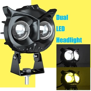 Bumper Bar LED Owl Super Q Dual Color Yellow+White For Jeep/Ford/Dodge Suvs - Picture 1 of 22