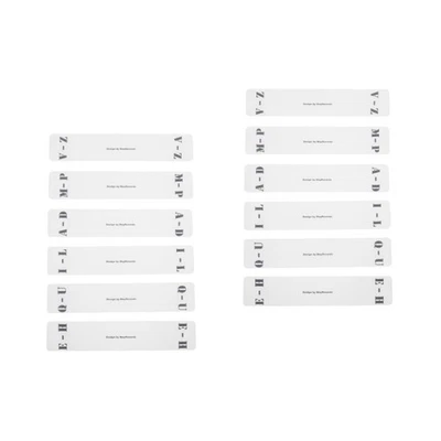  Set of 2 Record Alphabet Dividers Index Card for Cd Vinyl Storage - Image 1 of 4