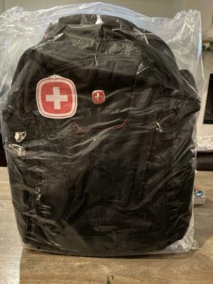 SwissGear Commander USB ScanSmart 16" Laptop Backpack Travel Bag Dotted Black - Image 1 of 4