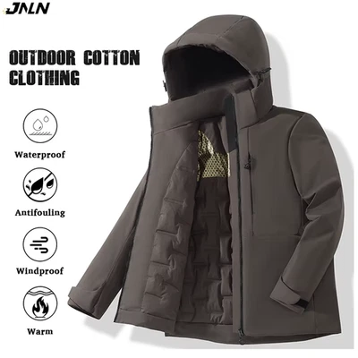 JNLN Unisex Fleecejacke Winter Wasserdicht Winddicht Thermo Outdoor Jacke - Bild 1 von 4