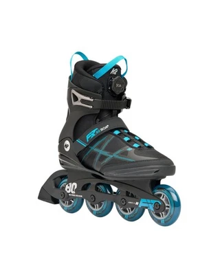 K2 Skate F.I.T. 80 BOA Men's Inline Skates, Black/Blue, M9 - Image 1 of 4