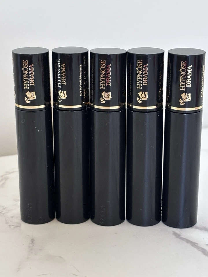 5x Máscara de pestañas Lancome Hypnose Drama negra excesiva tamaño de viaje 2 ml nueva Foto 1 de 1