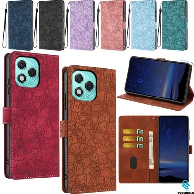 For Honor 400 Lite 400 Pro 400 90 X8C X7B X8A Embossed Wallet Case Phone Cover - Image 1 of 4