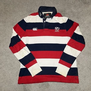 Vintage Canterbury Rugby Shirt Large USA Red White Blue Fly Emirates Embroidered - Picture 1 of 15