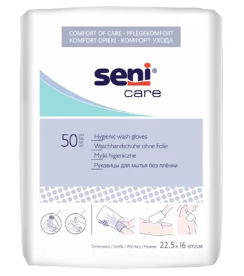 SENI TZMO SENI Waschhandschuhe unfoliert 50 ST