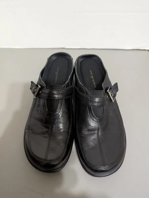 Easy Spirit Women's Size 8.5M  Slip On Mules, Black Leather - Image 1 of 4