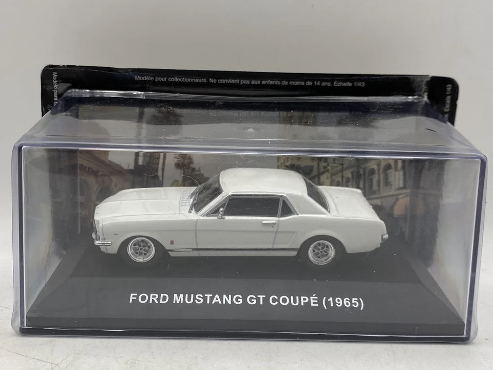 Ford Mustang GT coupe 1965 1:43 Agostini coche metal escala diecast - Imagen 1 de 1