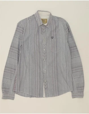 GUESS Mens Shirt Medium Blue Striped Cotton QM09 - Image 1 of 3