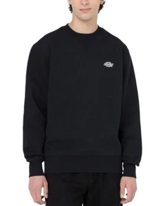  Felpa Sportiva girocollo UOMO Dickies Nero SummerDale Crew pullover  - Picture 1 of 12