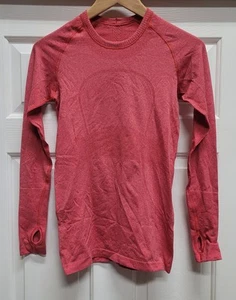 Lululemon Swiftly Tech Long Sleeve Shirt Womens Size 6 Pink Tagless Slim Fit - Picture 1 of 5