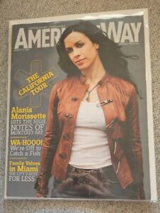 RARE ALANIS MORISSETTE August 15, 2005 Issue AMERICAN WAY Airlines Magazine EX+