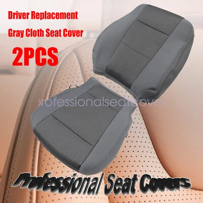 Cubierta de asiento de tela gris inferior y trasera del conductor izquierdo Ford F150 XLT 2015-2020 Foto 1 de 4