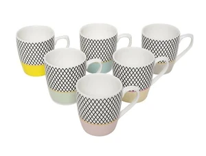 Tea and Coffee Cup for Kitchen & Dining Table Multicolor 160 ML Set of 6 US - Picture 1 of 3