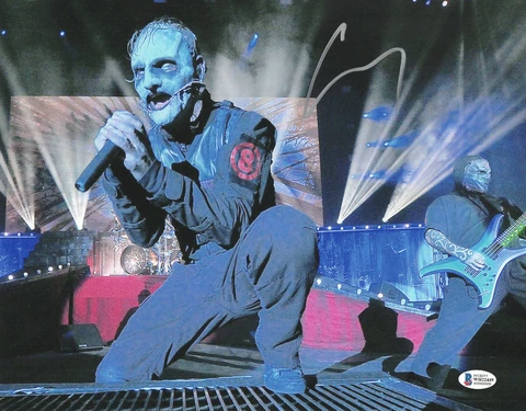 COREY TAYLOR SIGNED AUTOGRAPH 'SLIPKNOT' 'STONE SOUR' 11X14 PHOTO BECKETT 154 Cover